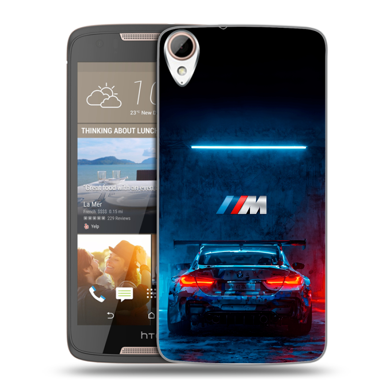 Силиконовый чехол на HTC Desire 828 с принтом BMW БМВ Силиконовый чехол на HTC Desire 828 с принтом BMW БМВ