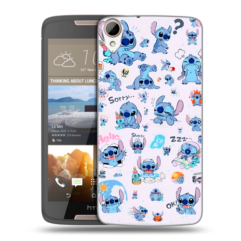 Силиконовый чехол на HTC Desire 828 с принтом Лило и Стич Силиконовый чехол на HTC Desire 828 с принтом Лило и Стич