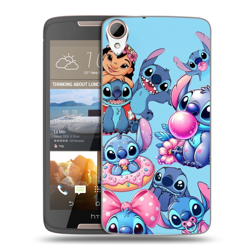 Пластиковый чехол на HTC Desire 828 с принтом Лило и Стич Пластиковый чехол на HTC Desire 828 с принтом Лило и Стич