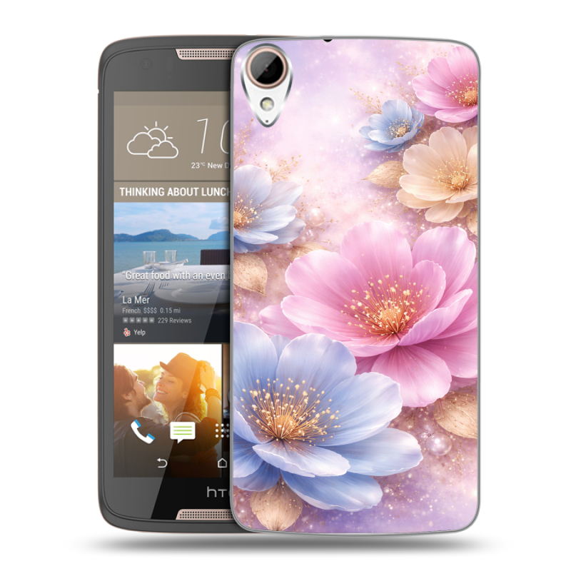 Силиконовый чехол на HTC Desire 828 с принтом женский Силиконовый чехол на HTC Desire 828 с принтом женский