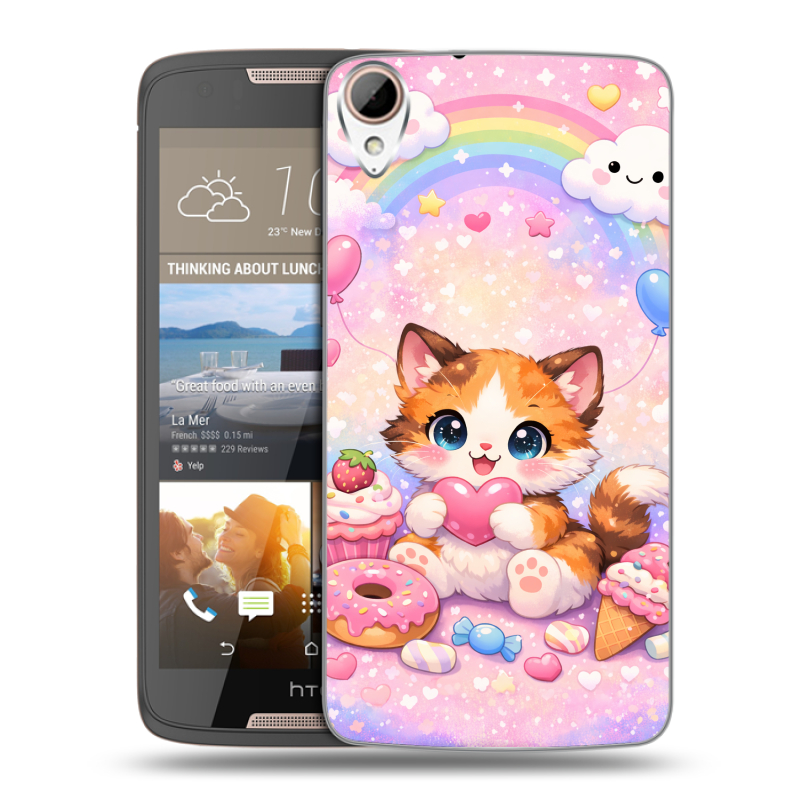 Пластиковый чехол на HTC Desire 828 с принтом для девочек Пластиковый чехол на HTC Desire 828 с принтом для девочек