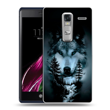 Пластиковый чехол на LG Class с принтом Лесной волк Пластиковый чехол на LG Class с принтом Лесной волк