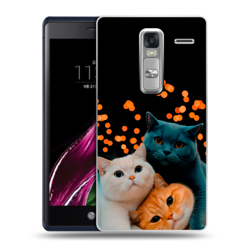 Пластиковый чехол на LG Class с принтом Кошки Пластиковый чехол на LG Class с принтом Кошки