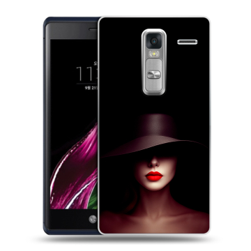 Пластиковый чехол на LG Class с принтом Девушка в шляпе