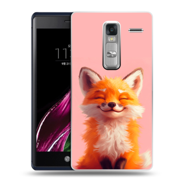 Пластиковый чехол на LG Class с принтом милая лиса