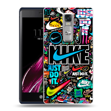 Пластиковый чехол на LG Class с принтом найк nike черный Пластиковый чехол на LG Class с принтом найк nike черный