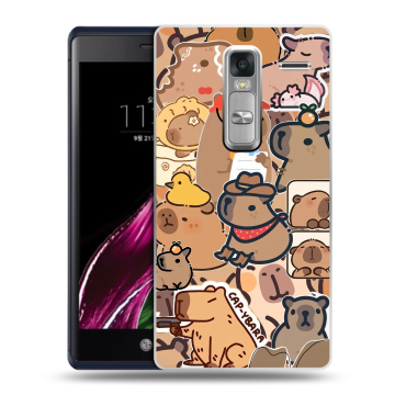 Пластиковый чехол на LG Class с принтом капибара