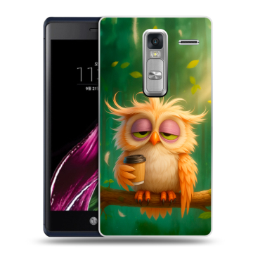 Пластиковый чехол на LG Class с принтом сова
