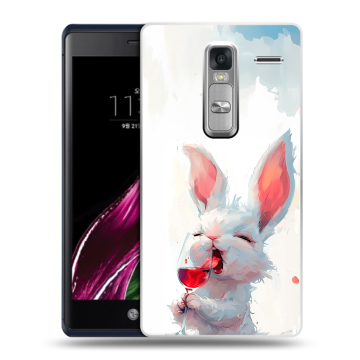 Пластиковый чехол на LG Class с принтом кролик зайчик Пластиковый чехол на LG Class с принтом кролик зайчик