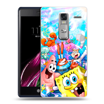 Пластиковый чехол на LG Class с принтом спанчбоб спанч боб
