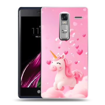Пластиковый чехол на LG Class с принтом Единорог