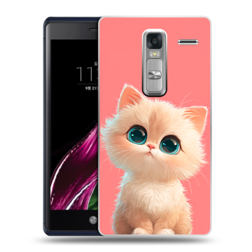 Пластиковый чехол на LG Class с принтом Розовый котенок