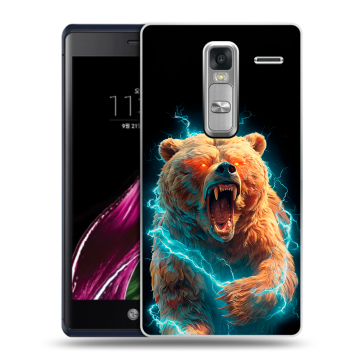 Пластиковый чехол на LG Class с принтом Медведь