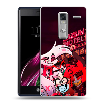 Пластиковый чехол на LG Class с принтом Hazbin Hotel Отель Хазбин