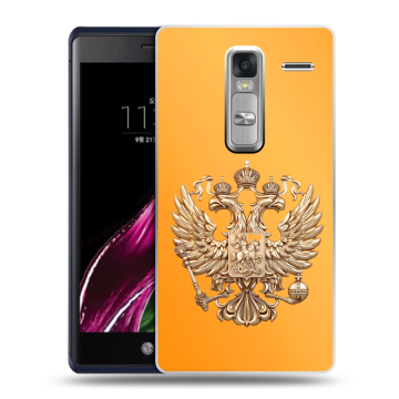 Пластиковый чехол на LG Class с принтом Герб Флаг России