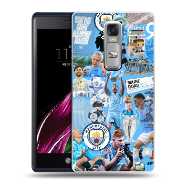 Пластиковый чехол на LG Class с принтом Man City Манчестер Сити
