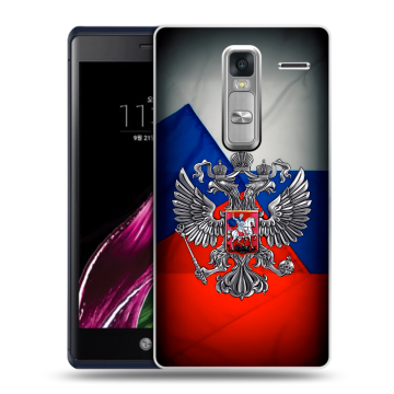 Пластиковый чехол на LG Class с принтом Флаг России
