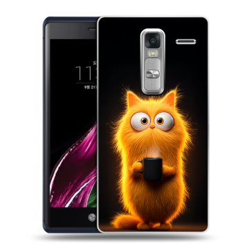 Пластиковый чехол на LG Class с принтом Смешной кот