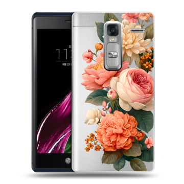 Пластиковый чехол на LG Class с принтом цветы