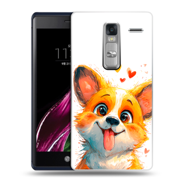 Пластиковый чехол на LG Class с принтом корги Пластиковый чехол на LG Class с принтом корги