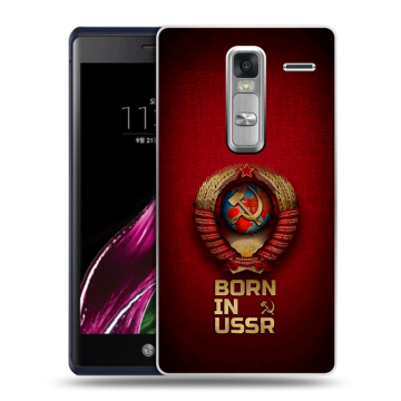 Пластиковый чехол на LG Class с принтом Флаг Герб СССР