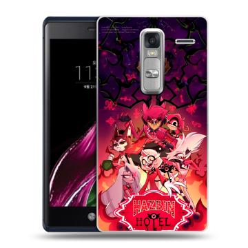 Пластиковый чехол на LG Class с принтом Hazbin Hotel Отель Хазбин