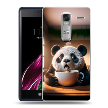 Пластиковый чехол на LG Class с принтом смешная панда