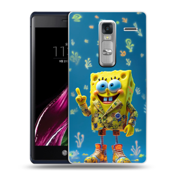Пластиковый чехол на LG Class с принтом Спанч боб Спанчбоб