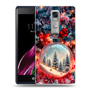 Пластиковый чехол на LG Class с принтом Новый год