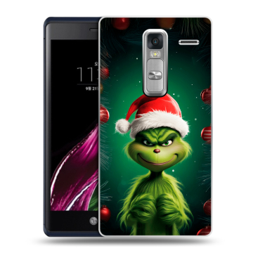 Пластиковый чехол на LG Class с принтом Гринч Новый год Рождество