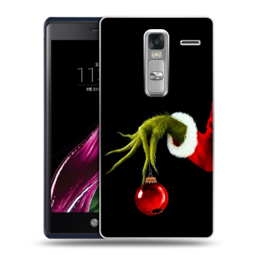 Пластиковый чехол на LG Class с принтом Новый год Гринч