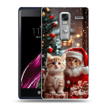 Пластиковый чехол на LG Class с принтом Новый год