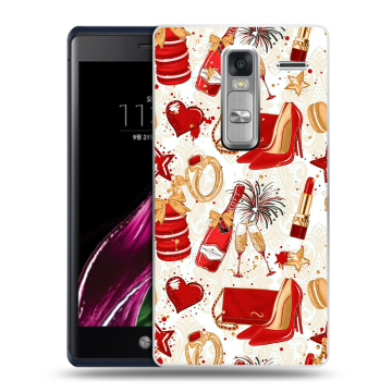 Пластиковый чехол на LG Class с принтом Новый год