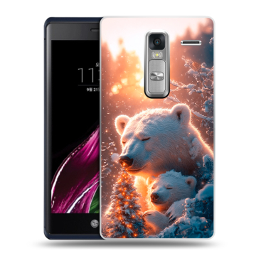 Пластиковый чехол на LG Class с принтом Новый год