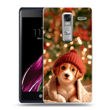 Пластиковый чехол на LG Class с принтом Новый год