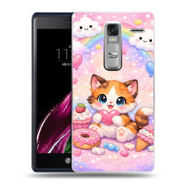 Пластиковый чехол на LG Class с принтом для девочек