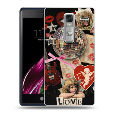 Пластиковый чехол на LG Class с принтом для девочек