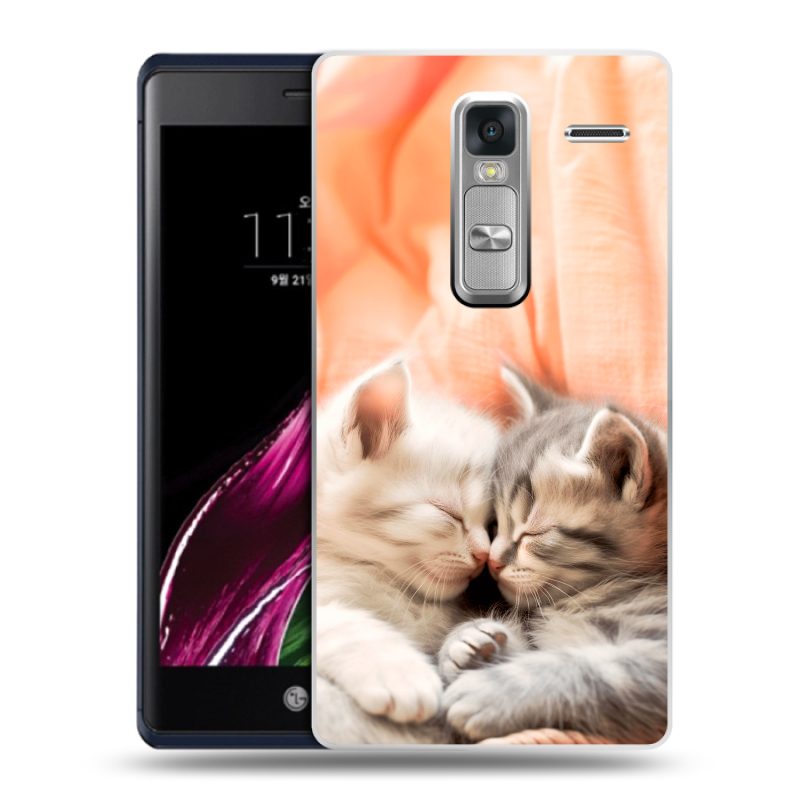 Пластиковый чехол на LG Class с принтом Котята Пластиковый чехол на LG Class с принтом Котята