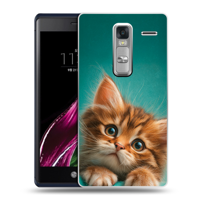 Пластиковый чехол на LG Class с принтом котенок Пластиковый чехол на LG Class с принтом котенок