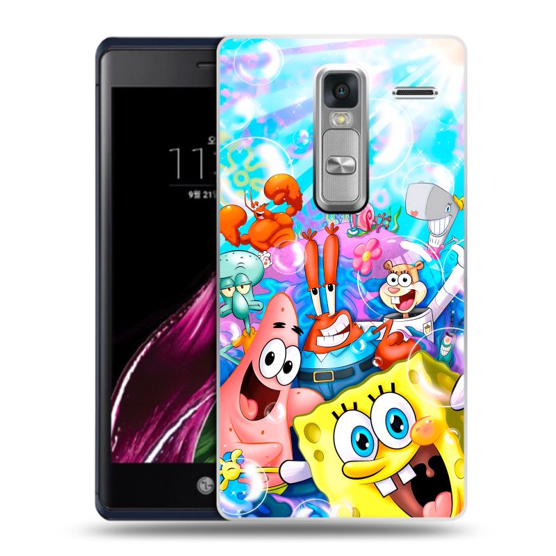 Пластиковый чехол на LG Class с принтом спанчбоб спанч боб Пластиковый чехол на LG Class с принтом спанчбоб спанч боб