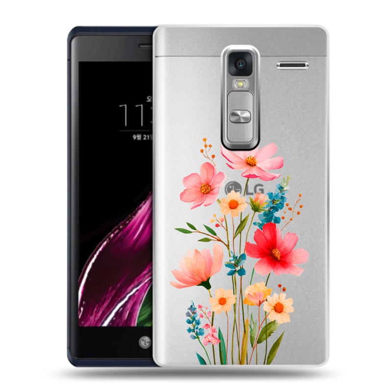 Пластиковый чехол на LG Class с принтом Цветы Пластиковый чехол на LG Class с принтом Цветы