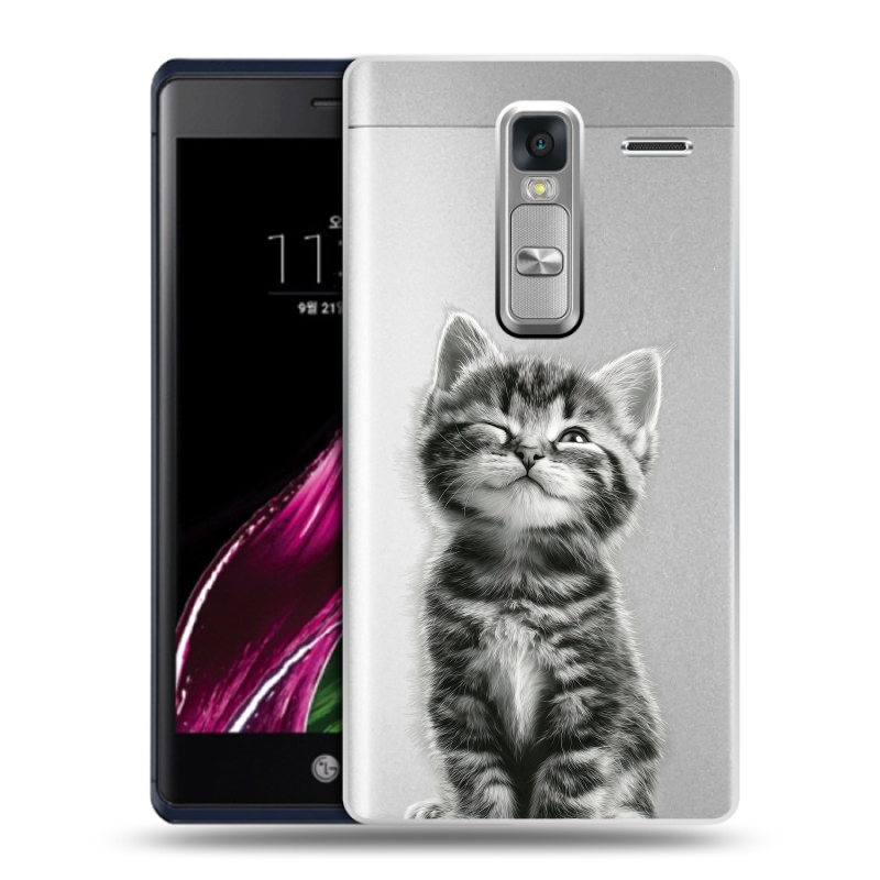 Пластиковый чехол на LG Class с принтом Котенок Пластиковый чехол на LG Class с принтом Котенок