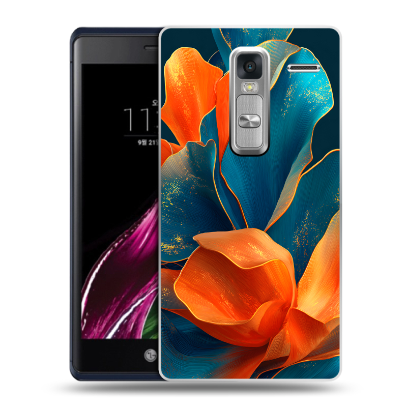 Пластиковый чехол на LG Class с принтом Цветы Пластиковый чехол на LG Class с принтом Цветы