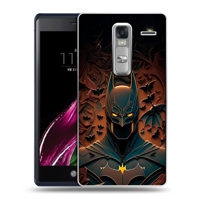 Пластиковый чехол на LG Class с принтом Batman Бэтмен Пластиковый чехол на LG Class с принтом Batman Бэтмен