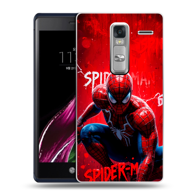 Пластиковый чехол на LG Class с принтом Spiderman Человек паук Пластиковый чехол на LG Class с принтом Spiderman Человек паук