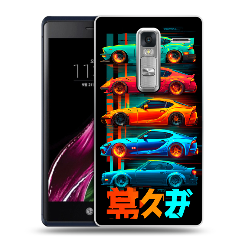 Пластиковый чехол на LG Class с принтом машины тачки Пластиковый чехол на LG Class с принтом машины тачки