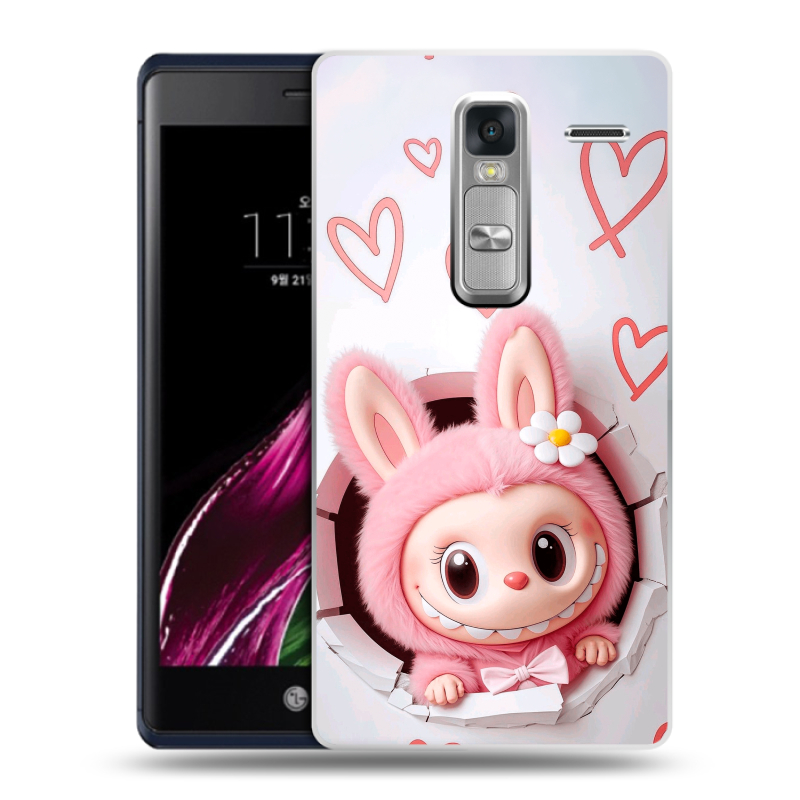Пластиковый чехол на LG Class с принтом Labubu Лабубу Пластиковый чехол на LG Class с принтом Labubu Лабубу