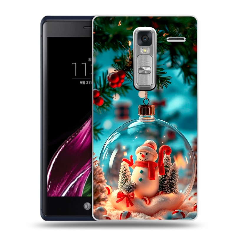 Пластиковый чехол на LG Class с принтом Новый год Пластиковый чехол на LG Class с принтом Новый год