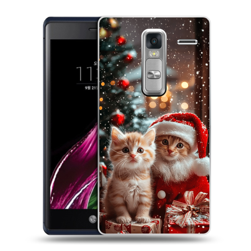 Пластиковый чехол на LG Class с принтом Новый год Пластиковый чехол на LG Class с принтом Новый год