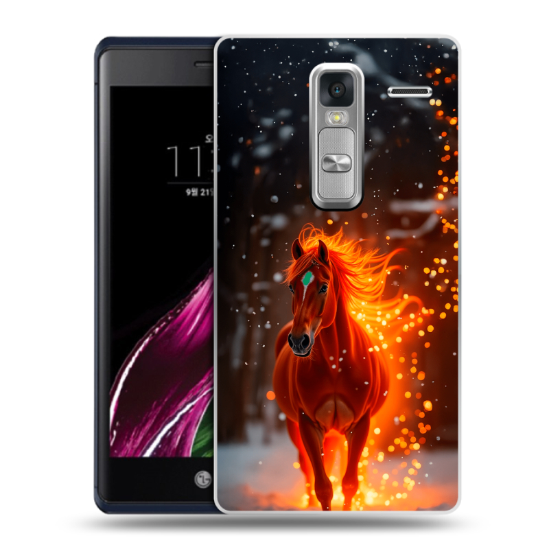 Пластиковый чехол на LG Class с принтом Новый год Пластиковый чехол на LG Class с принтом Новый год